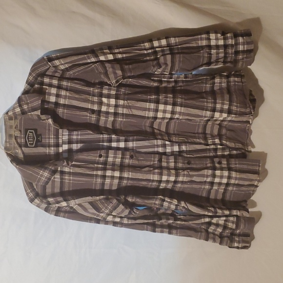 Gibson male grey and black flannel for men size medium. - Picture 1 of 11